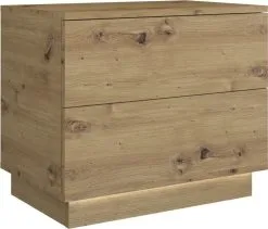 Yöpöytä LED-valolla Sela S2, Ruskea