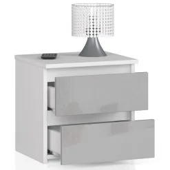 Yöpöytä NORE CL2 K40, Valkoinen / Vaaleanharmaa 3 Yöpöytä NORE CL2 K40, Valkoinen / Vaaleanharmaa -Olohuoneen kalusteet myymälä yopoyta nore cl2 k40 valkoinen vaaleanharmaa 5b7b2 hinta reference