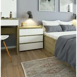 Yöpöytä NORE CL3, Ruskea / Valkoinen -Olohuoneen kalusteet myymälä yopoyta nore cl3 ruskea valkoinen 77e62 netistai reference